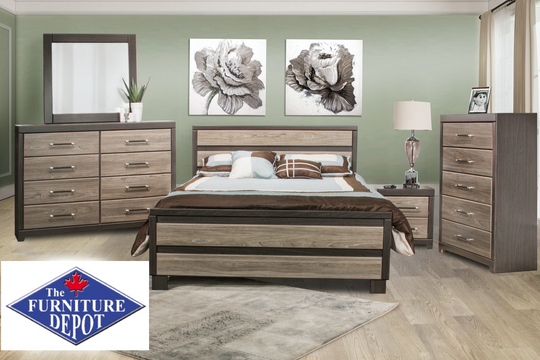 Tuxedo 8pc Bedroom suite - Furniture Depot (7528129790200)