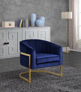 Carter Velvet Accent Chair - Furniture Depot