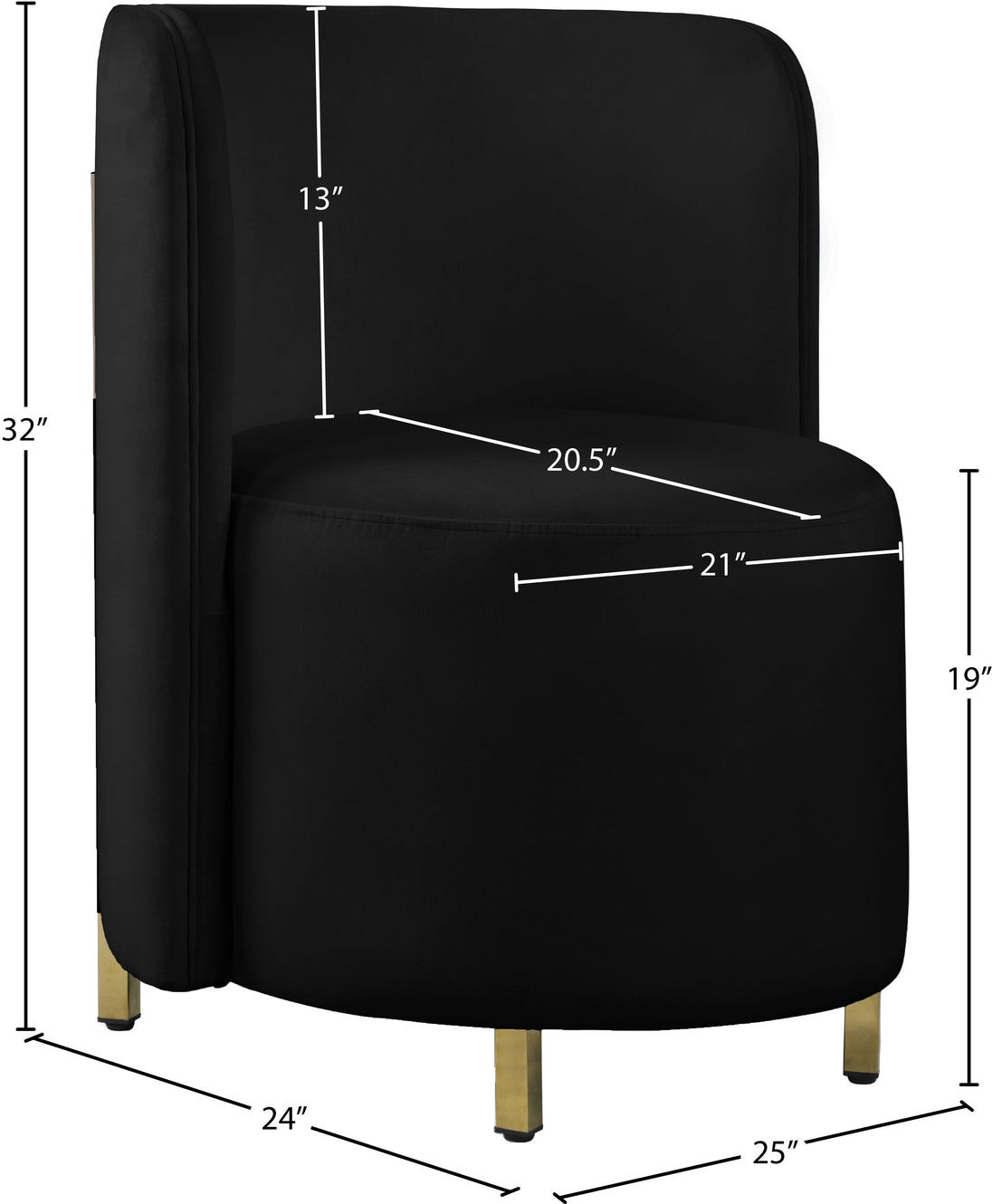 Rotunda Velvet Accent Chair - Sterling House Interiors (7679001592056)