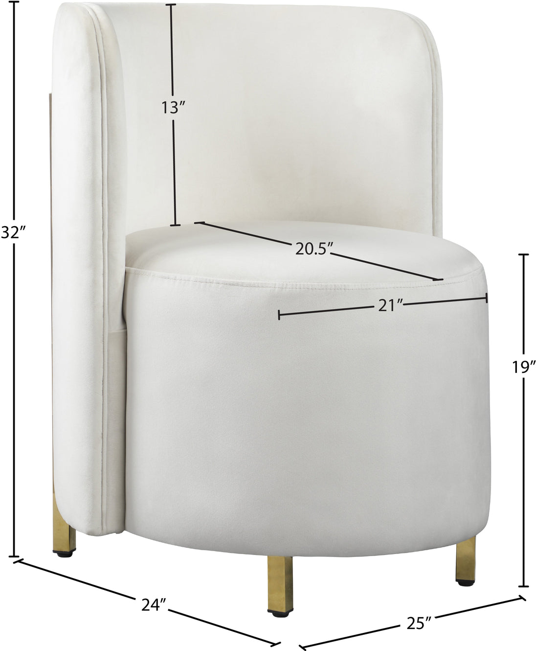 Rotunda Velvet Accent Chair - Sterling House Interiors (7679001592056)