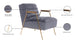 Woodford Velvet Accent Chair - Furniture Depot