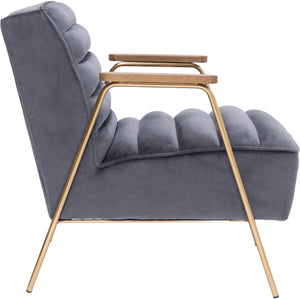 Woodford Velvet Accent Chair - Furniture Depot