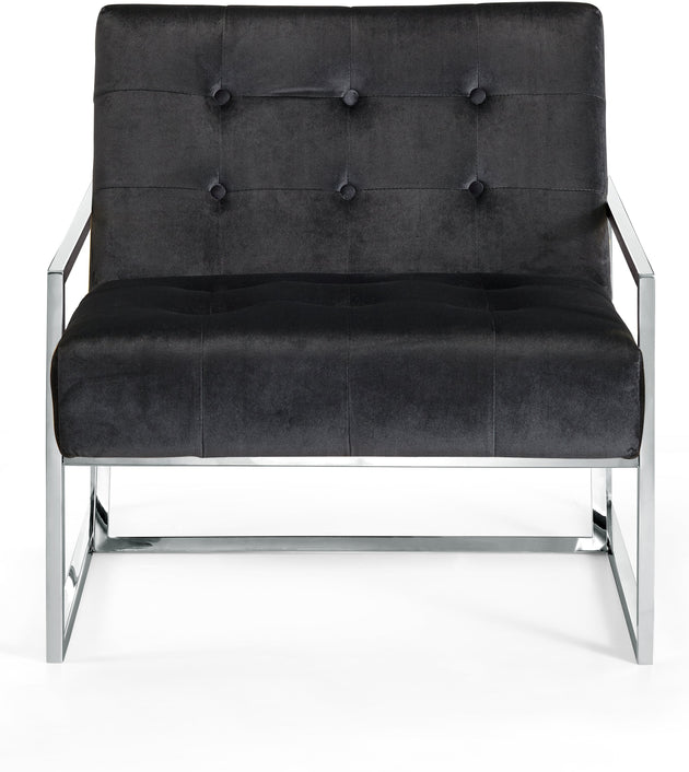 Alexis Velvet Accent Chair - Furniture Depot