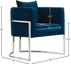 Pippa Velvet Accent Chair - Furniture Depot (7679001788664)