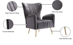 OperaVelvet Accent Chair - Furniture Depot (7679001854200)