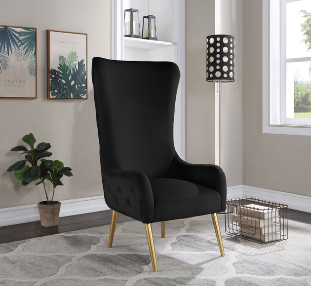 Alexander Velvet Accent Chair - Furniture Depot