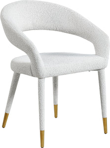 Destiny Cream Boucle Fabric Dining Chair - Furniture Depot (7679002018040)