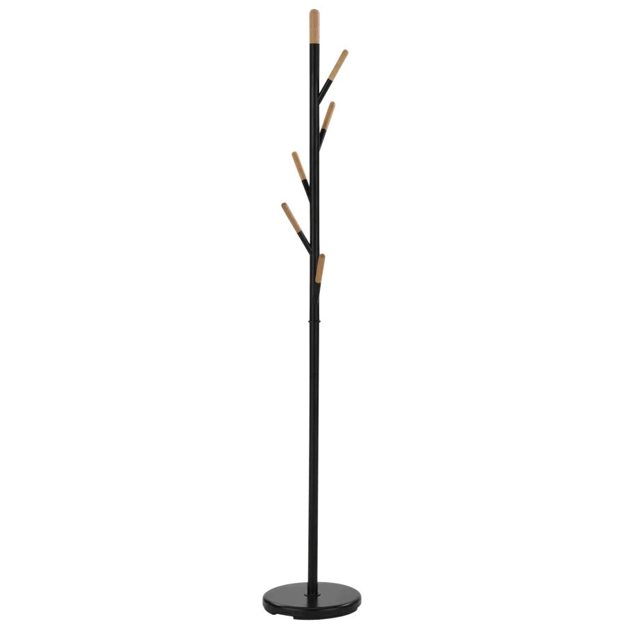 Tenley Coat Rack in Black - Furniture Depot