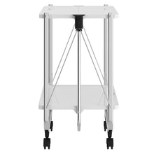 Load image into Gallery viewer, Sumi 2-Tier Bar Cart in White/Chrome - Furniture Depot