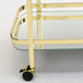 Zedd 2-Tier Bar Cart in Brass - Furniture Depot