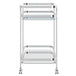 Zedd 2-Tier Bar Cart in Chrome - Furniture Depot