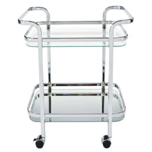 Load image into Gallery viewer, Zedd 2-Tier Bar Cart in Chrome - Furniture Depot