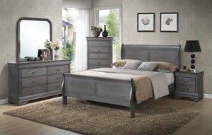 Louis Phillip Bedroom set All 8PC - KING - Furniture Depot