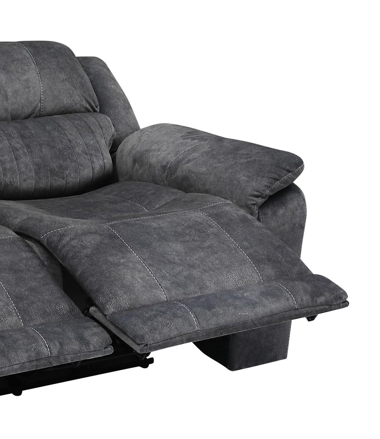 Washington Power Recliner Collection Sectional - Grey Fabric - Furniture Depot