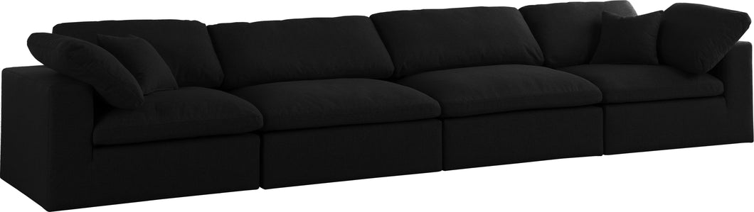 Serene Linen Fabric Deluxe Cloud Modular Sofa - Furniture Depot