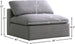 Serene Linen Fabric Deluxe Cloud Armless Chair - Furniture Depot