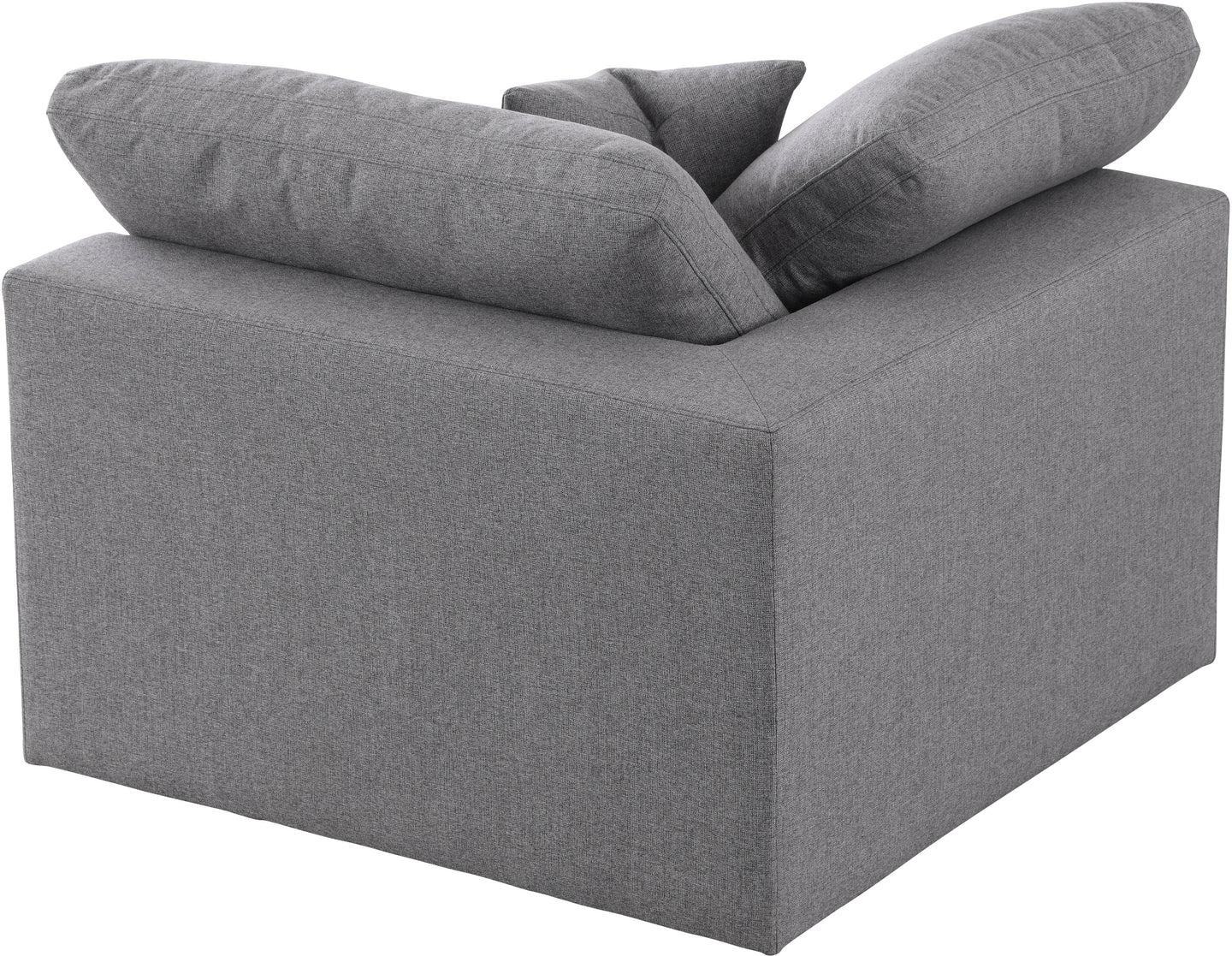 Serene Linen Fabric Deluxe Cloud Corner Chair - Furniture Depot