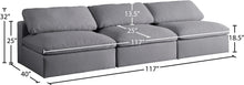 Load image into Gallery viewer, Serene Linen Fabric Deluxe Cloud Modular Armless Sofa - Furniture Depot