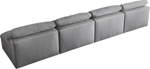 Serene Linen Fabric Deluxe Cloud Modular Armless Sofa - Furniture Depot
