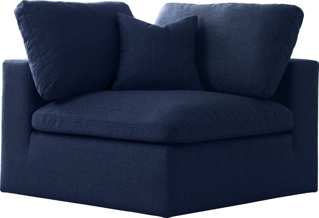 Serene Linen Fabric Deluxe Cloud Corner Chair - Furniture Depot