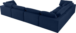 Serene Linen Fabric Deluxe Cloud Modular Sectional - Furniture Depot