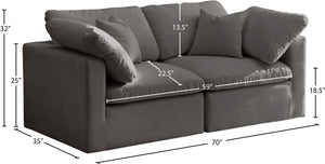 Plush Velvet Standard Cloud Modular Sofa - Furniture Depot (7679003918584)