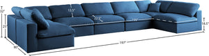 Plush Velvet Standard Cloud Modular Sectional - Furniture Depot