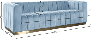 Marlon Velvet Sofa - Furniture Depot