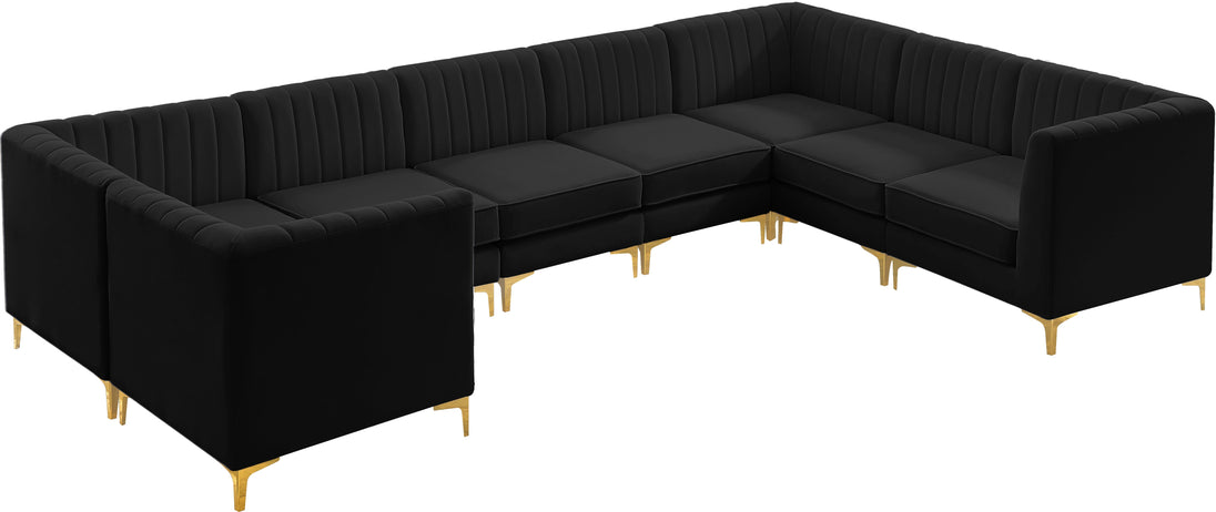 Alina Velvet Modular Sectional - Furniture Depot