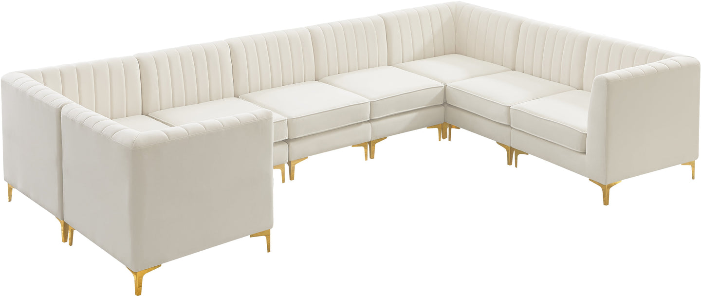 Alina Velvet Modular Sectional - Furniture Depot