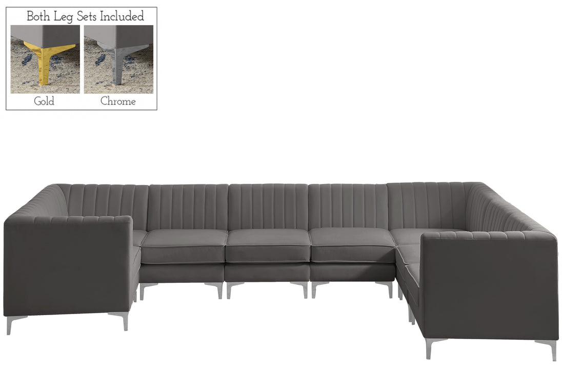 Alina Velvet Modular Sectional - Furniture Depot