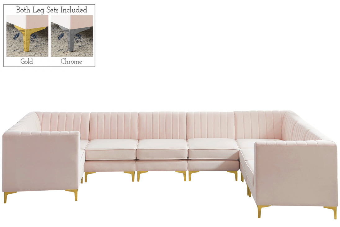 Alina Velvet Modular Sectional - Furniture Depot