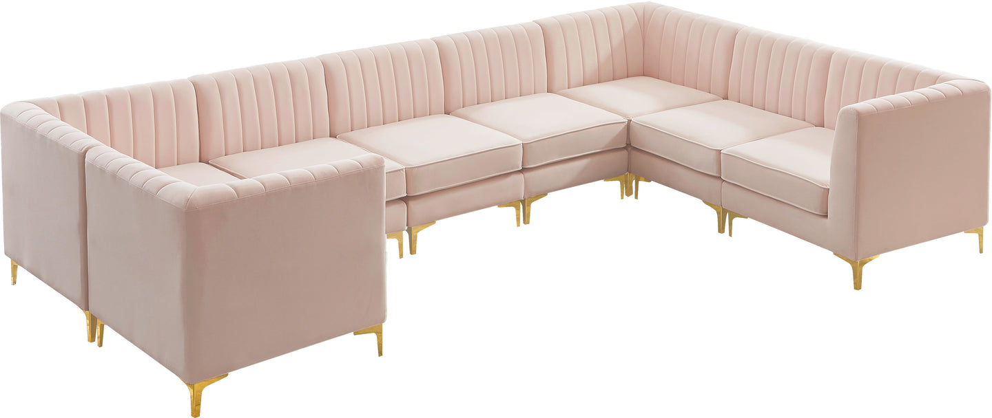 Alina Velvet Modular Sectional - Furniture Depot