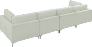 Julia Velvet Modular Sofa (4 Boxes) - Furniture Depot (7679005163768)
