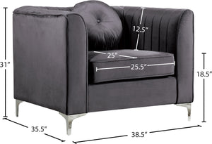 Isabelle Velvet Chair - Furniture Depot (7679005851896)