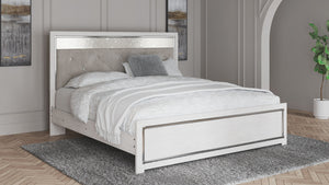 Altyra White 5 Pc. Dresser, Mirror, Panel Bed - King