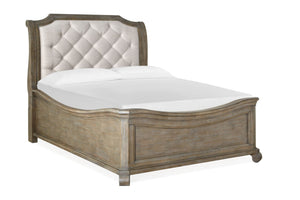 Tinley Park Complete Queen Sleigh Bed With Shaped Footboard