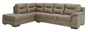 Maderla 2pc Sectional RAF Sofa with LAF Corner Chaise - Pebble - Furniture Depot (6675148734637)
