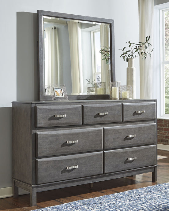 Caitbrook Gray Dresser, Mirror