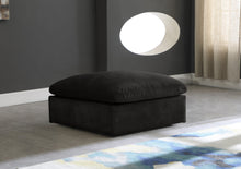 Load image into Gallery viewer, Cozy Black Velvet Ottoman - Furniture Depot (7679008506104)
