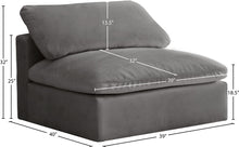 Load image into Gallery viewer, Cozy Black Velvet Armless Chair - Furniture Depot (7679008440568)