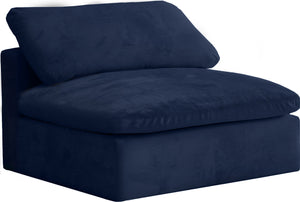 Cozy Black Velvet Armless Chair - Furniture Depot (7679008440568)