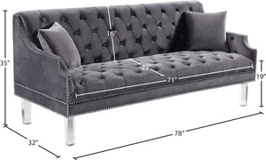 Roxy Velvet Sofa - Sterling House Interiors (7679008899320)