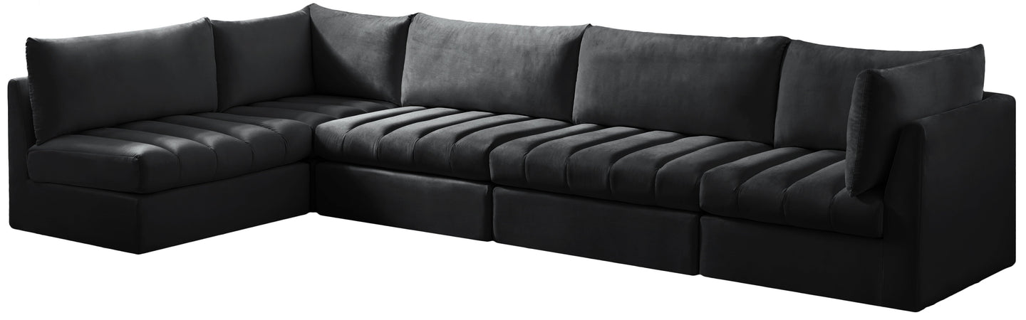 Jacob Velvet Modular Sectional - Furniture Depot