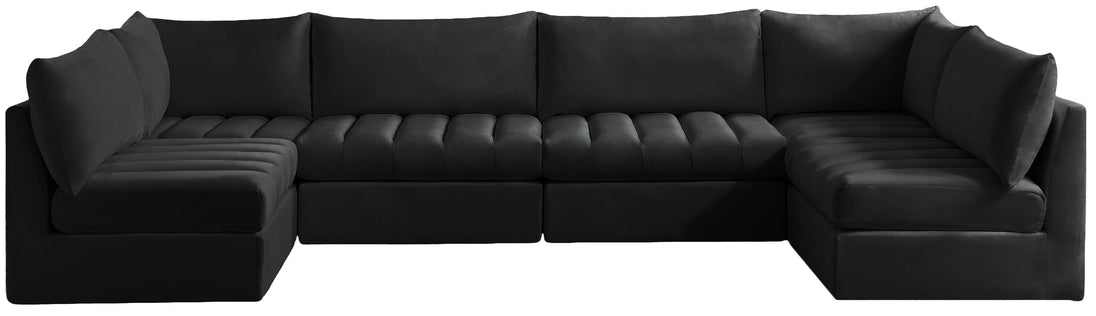 Jacob Velvet Modular Sectional - Furniture Depot