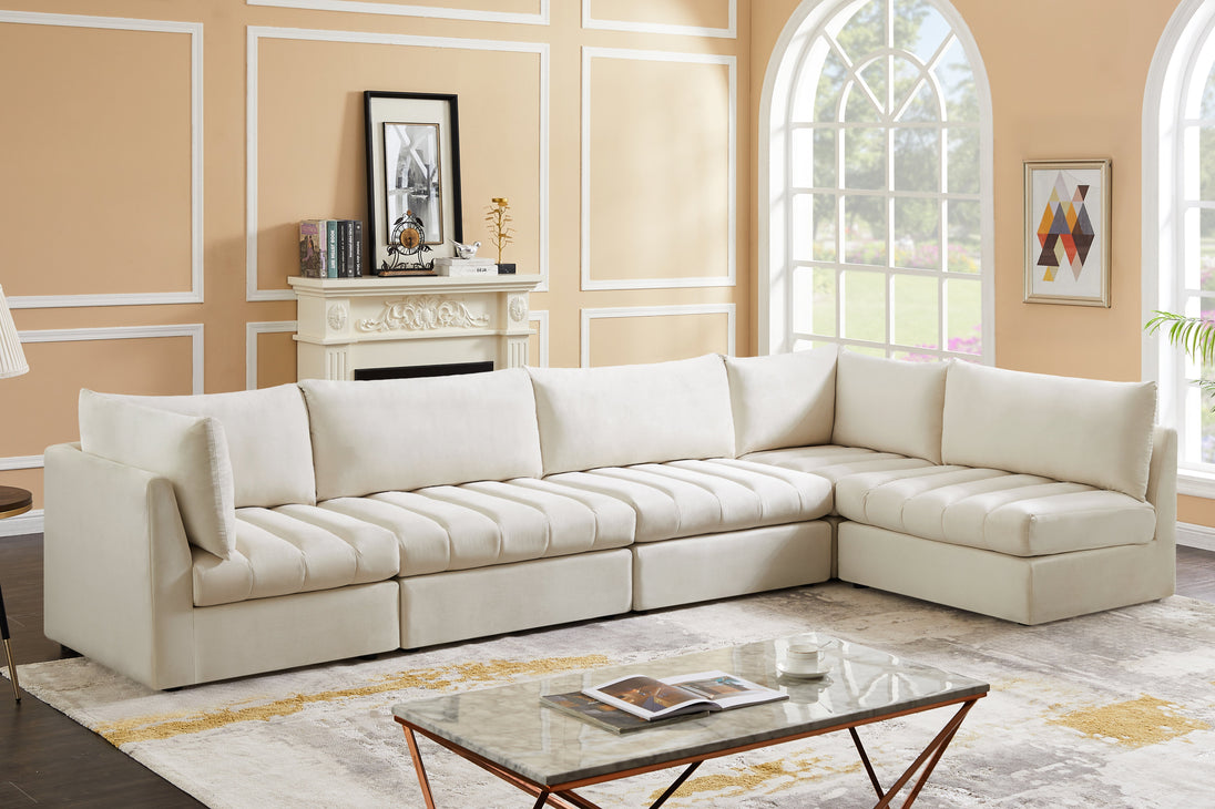 Jacob Velvet Modular Sectional - Furniture Depot