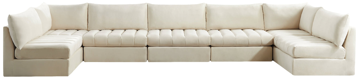 Jacob Velvet Modular Sectional - Furniture Depot