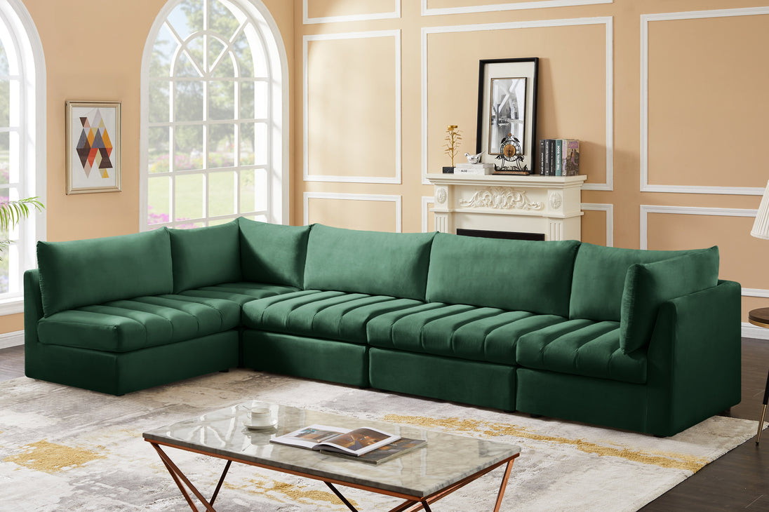 Jacob Velvet Modular Sectional - Furniture Depot