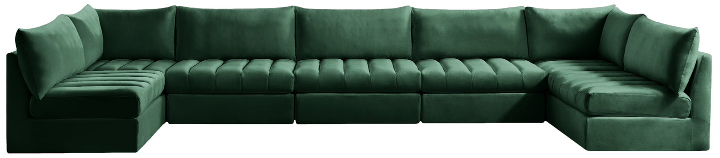 Jacob Velvet Modular Sectional - Furniture Depot