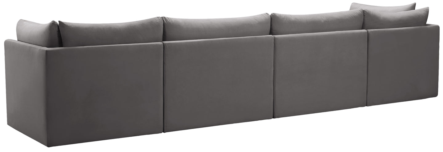 Jacob Velvet Modular Sofa - Furniture Depot